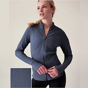 ATHLETA Salutation Jacket Granite Blue